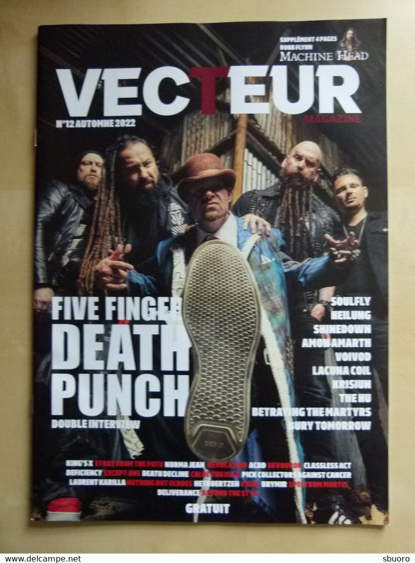 Vecteur Magazine - Numéro 12 - Automne Fall 2022 - Five Finger Death Punch En Couverture - Format A4 - 50 Pages Couleurs - Muziek
