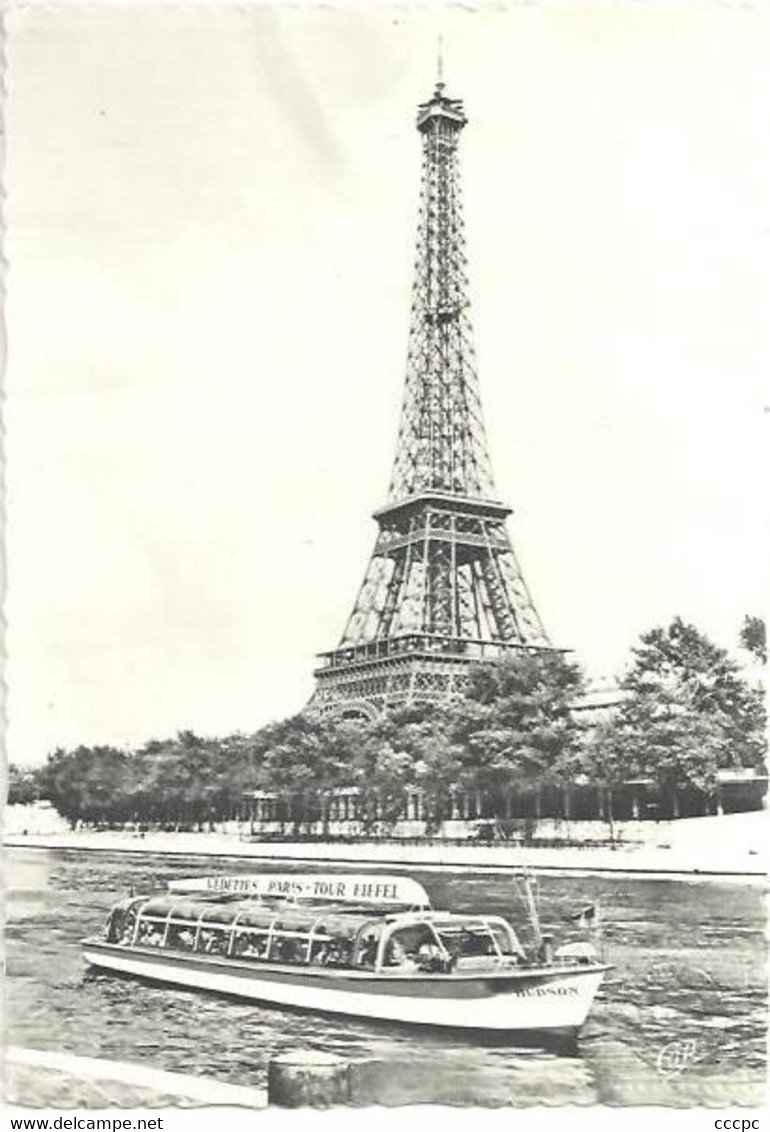 CPSM Tour Eiffel Cachet Souveir Du Sommet De La Tour Eiffel Par Machine à Affranchir - Tour Eiffel