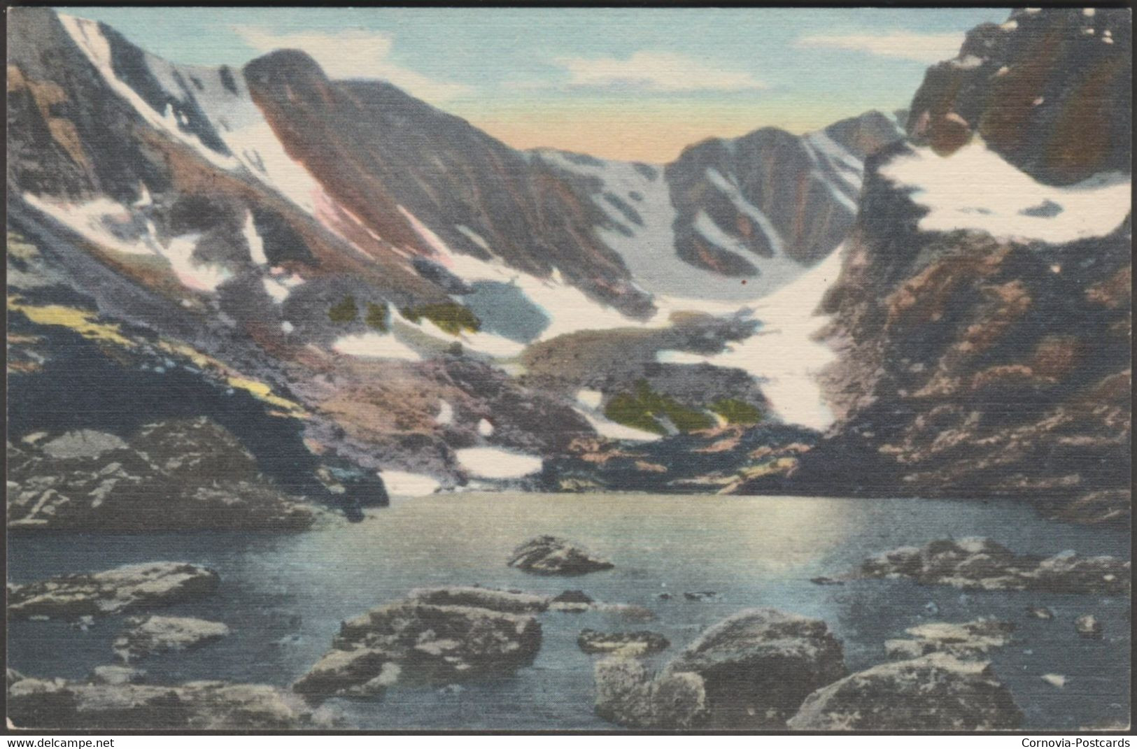 Loch Vale, Rocky Mountain National Park, Colorado, 1945 - Union Pacific Postcard - Rocky Mountains