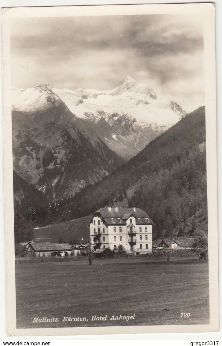 C558) MALLNITZ - Kärnten - HOTEL ANKOGEL - Super DETAIL AK - Mallnitz