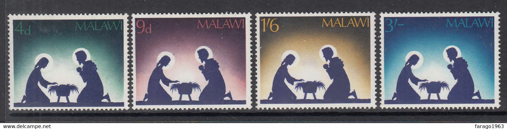 1967  Malawi Christmas Noel Navidad Complete Set Of 4 MNH - Malawi (1964-...)