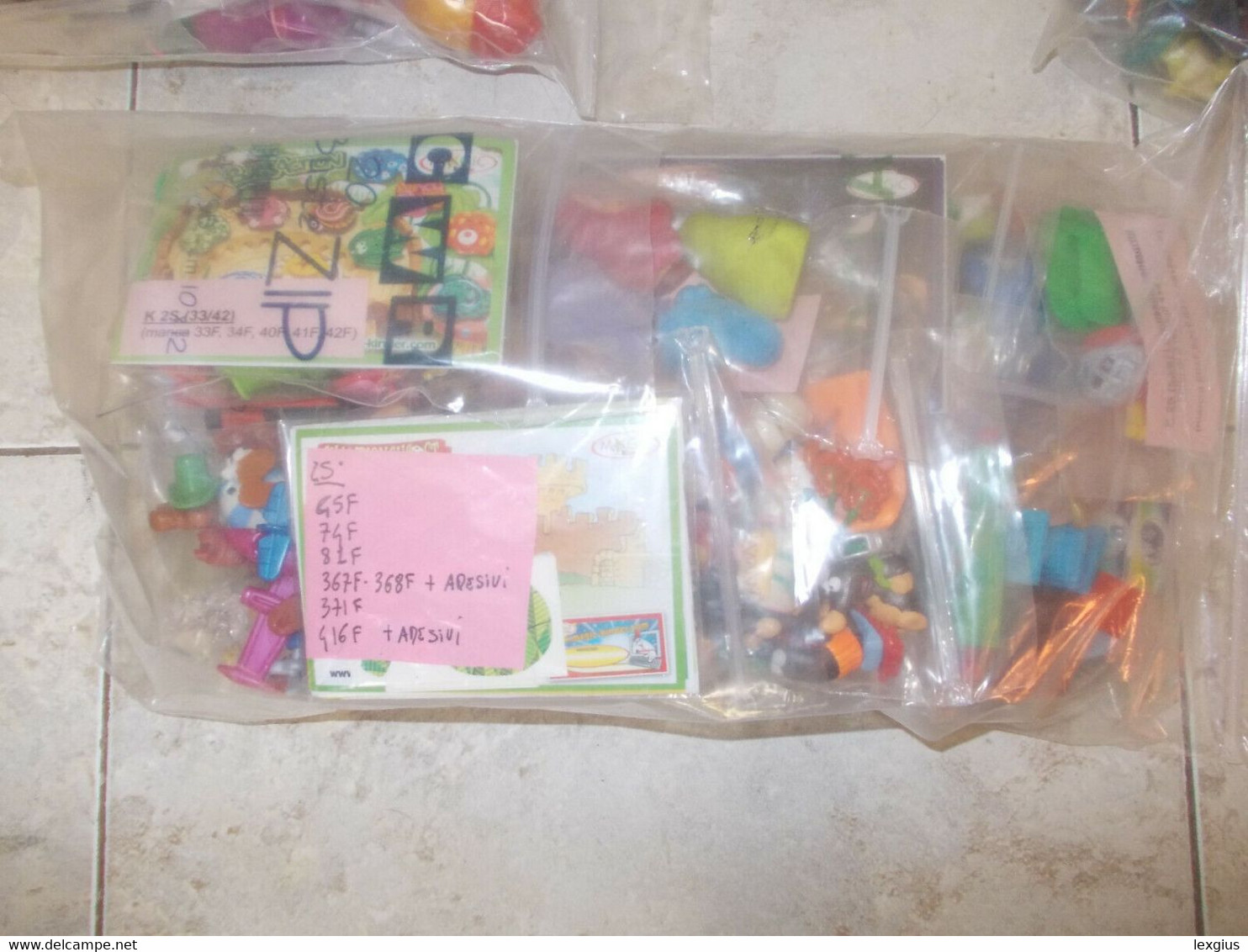 LOTTO DI 72 SORPRESINE KINDER SERIE 2S DIVERSE E COMPLETE - Lots