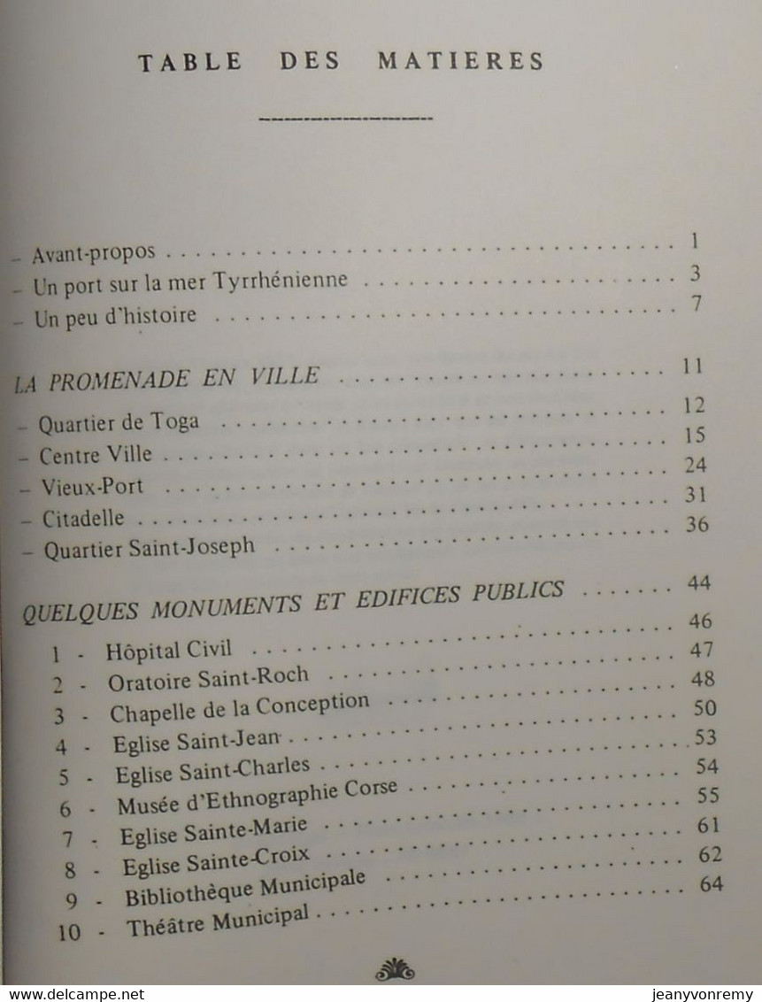 Petit Guide Historique & Anecdotique Du Vieux Bastia. 1980 - Corse