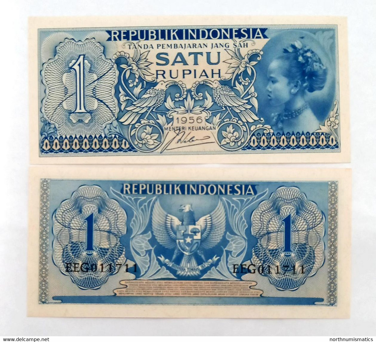 Indonesia 1 Rupıah 1956 Unc - Indonésie