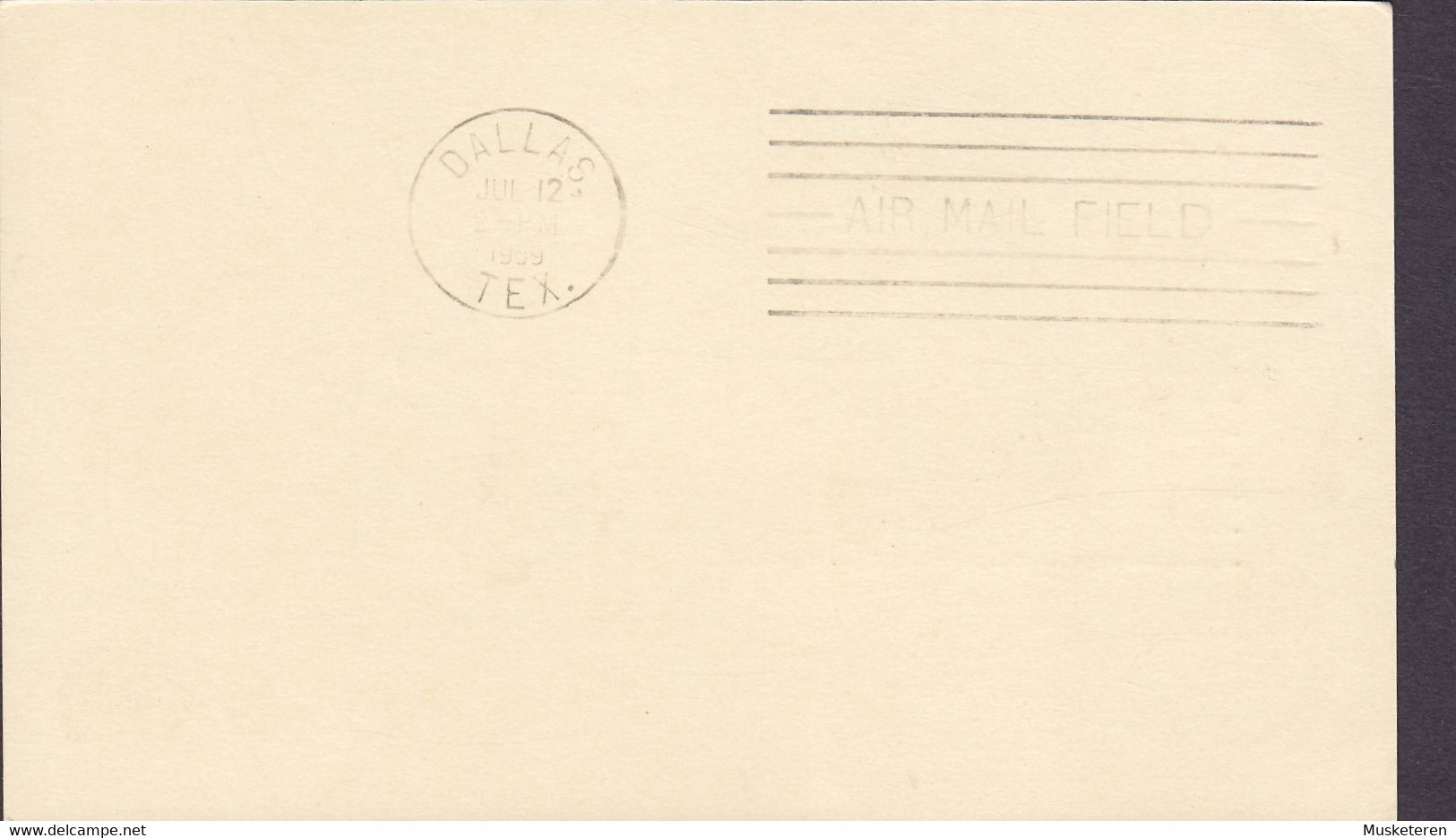 United Nations Uprated Postal Stationery Ganzsache First Jet Air Mail Service Flight NEW YORK - DALLAS, NEW YORK 1959 - Lettres & Documents