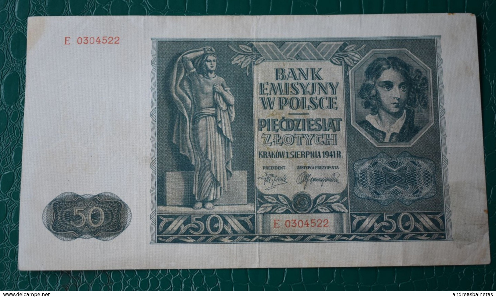 Banknotes Poland 50 Złotych German Occupation VF - Pologne