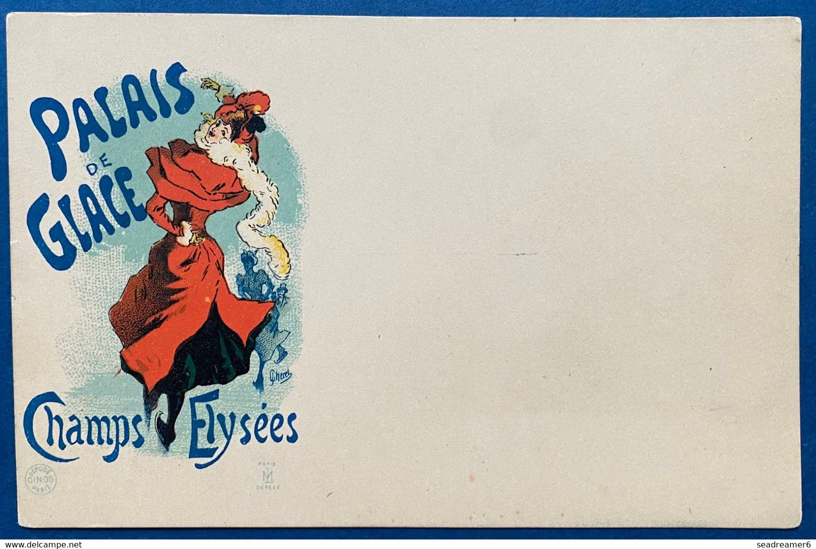 Carte Neuve CHERET Art Nouveau Non Circulé Série CINOS  Palais De Glace / Champs Elysées Superbe - Chéret