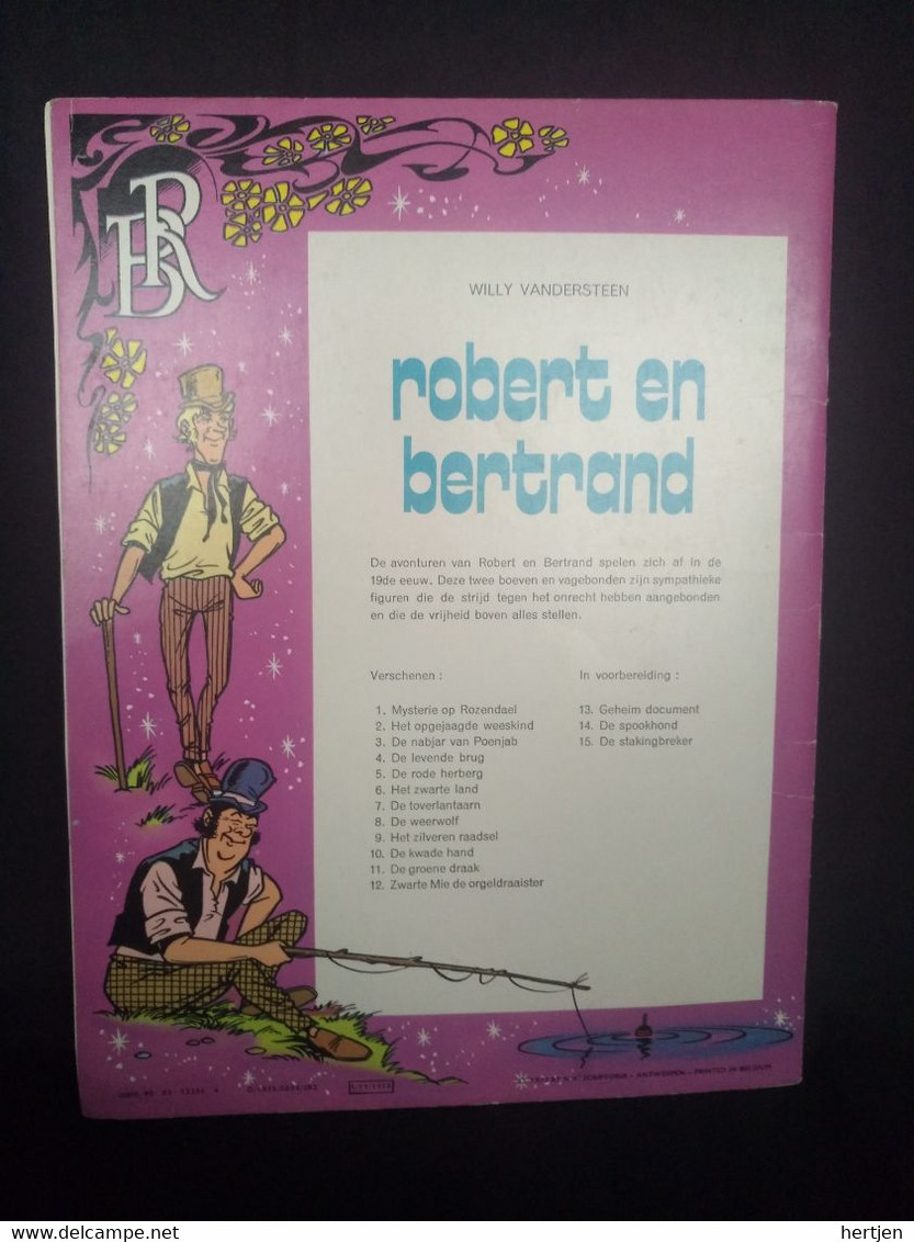 Robert En Bertrand 12 -Zwarte Mie De Orgeldraaister - W. Vandersteen - Robert En Bertrand