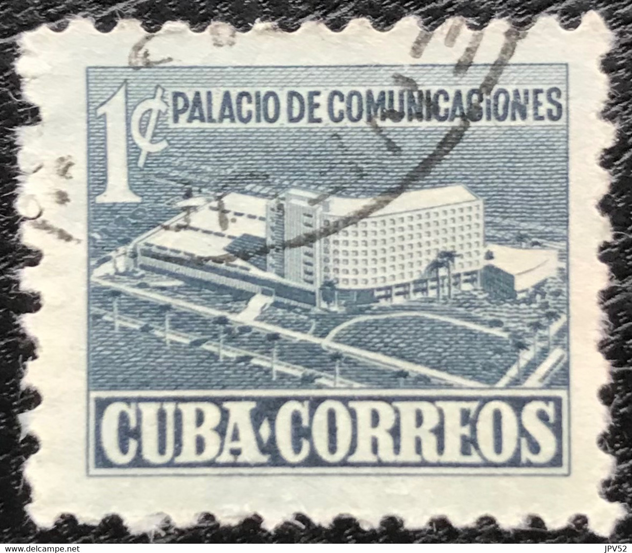 Cuba - C11/53 - (°)used - 1952 - Michel 16 - Communicatiegebouw - Toeslagzegel - Portomarken