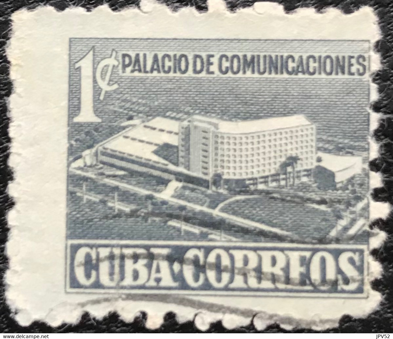 Cuba - C11/53 - (°)used - 1952 - Michel 16 - Communicatiegebouw - Toeslagzegel - Timbres-taxe