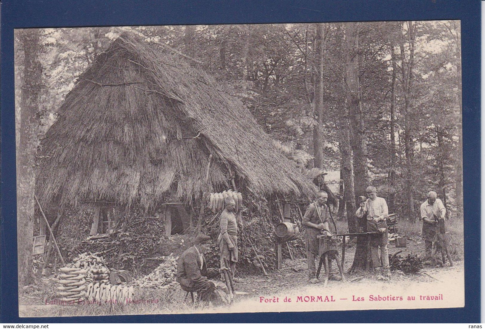 CPA [59] Nord Forêt De Mormal Métier Du Bois Sabotier Non Circulé - Other & Unclassified