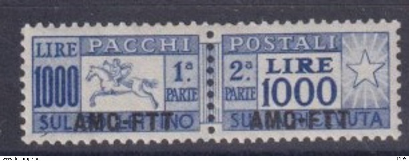 Trieste A, AMG-FTT Pacchi Postali, Sassone 26** Dentellatura A Pettine - Postal And Consigned Parcels