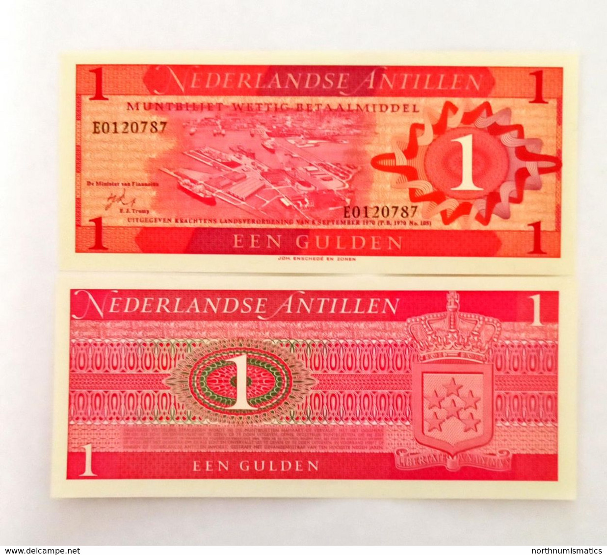 Netherlands Antilles 1 Gulden 1970 Unc - Nederlandse Antillen (...-1986)