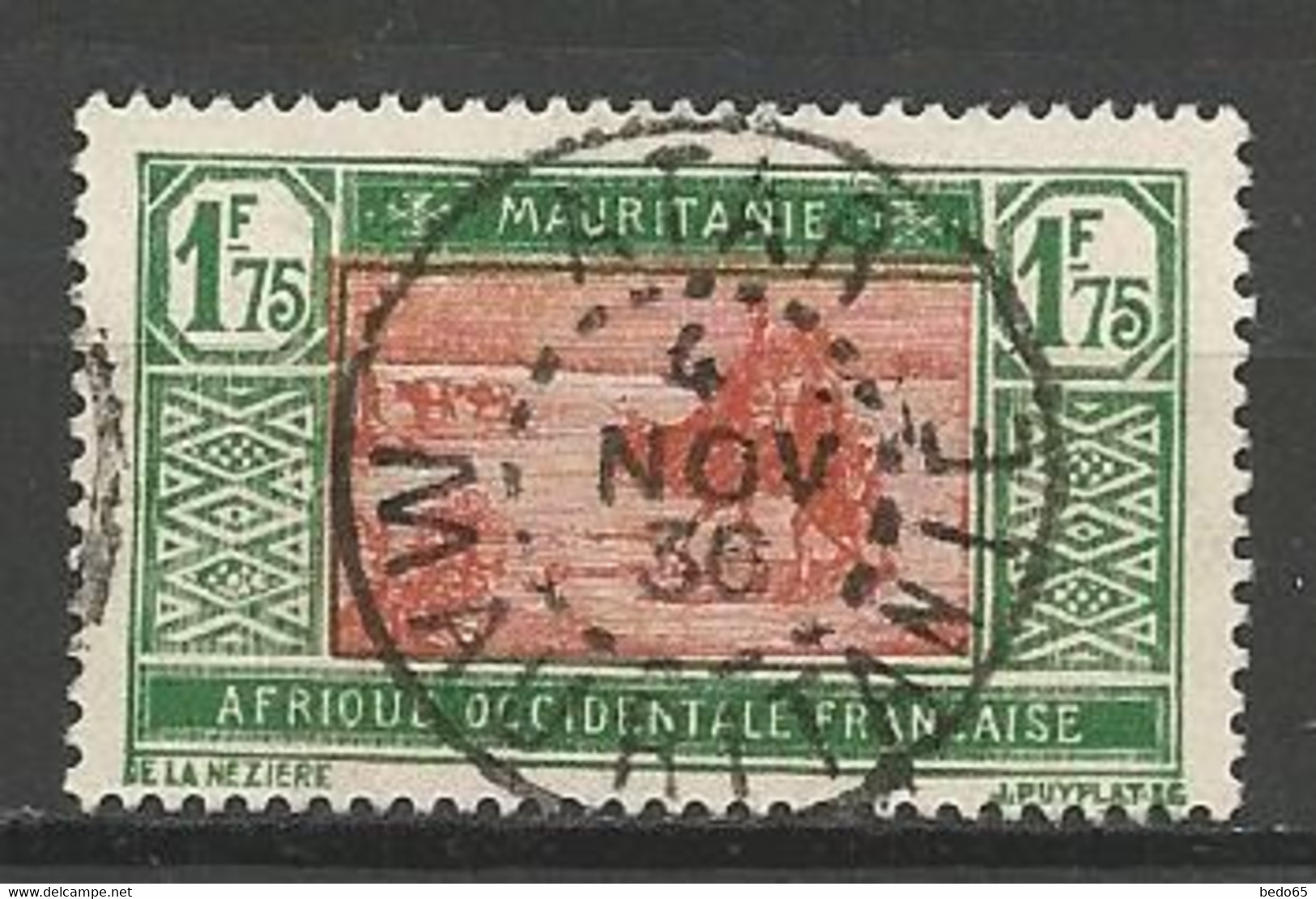 MAURITANIE N° 60A CACHET ATAR - Usati