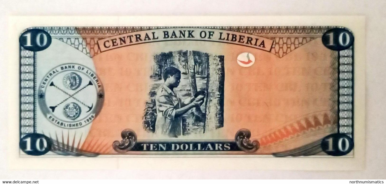 Liberia Set 5 Pcs 5-10-20-50-100 Dollars 2003-2011  Unc - Liberia