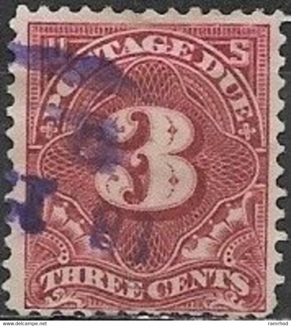 USA 1917 Postage Due - 3c - Red FU - Franqueo