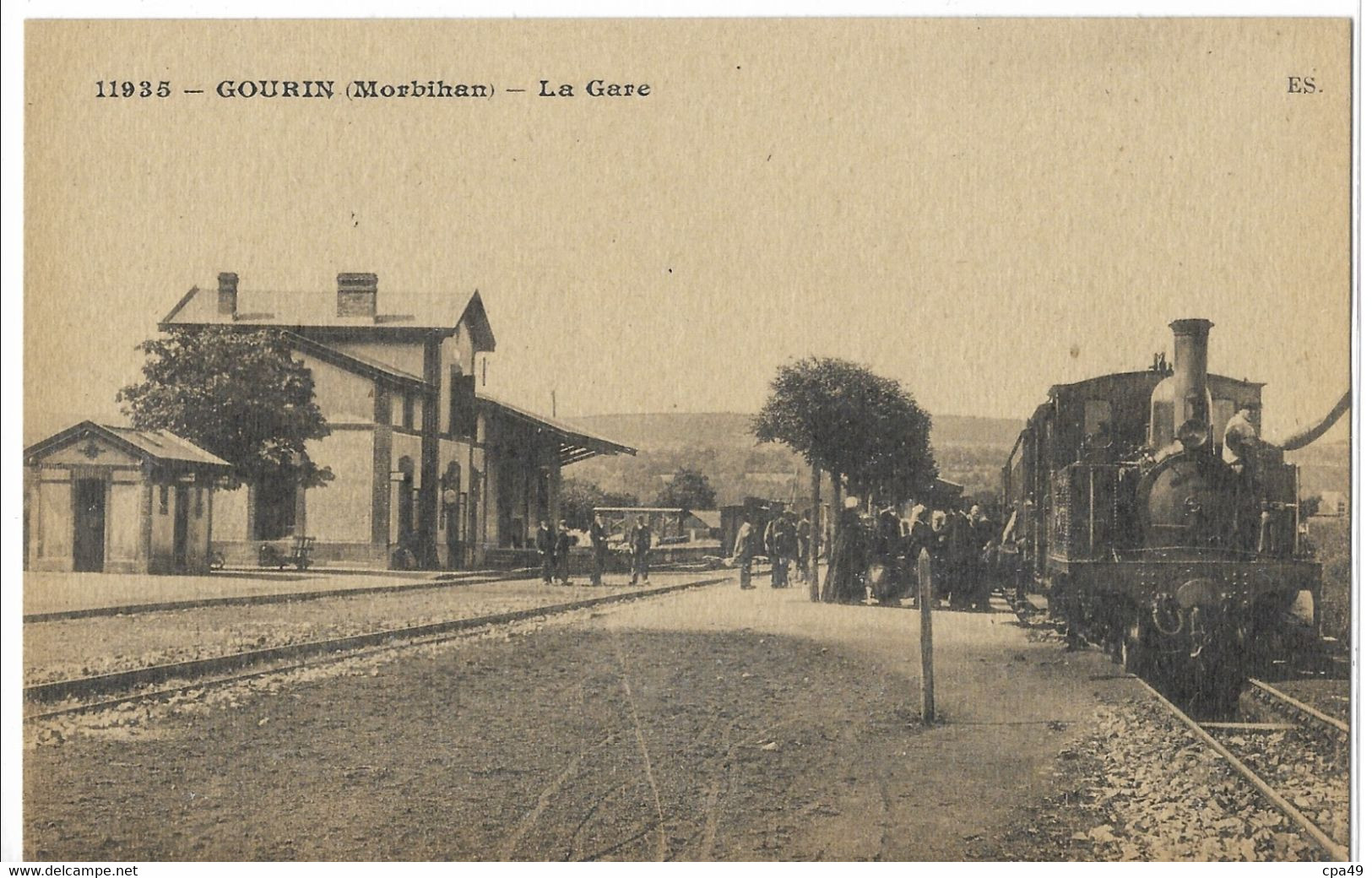 56    GOURIN   LA  GARE - Gourin