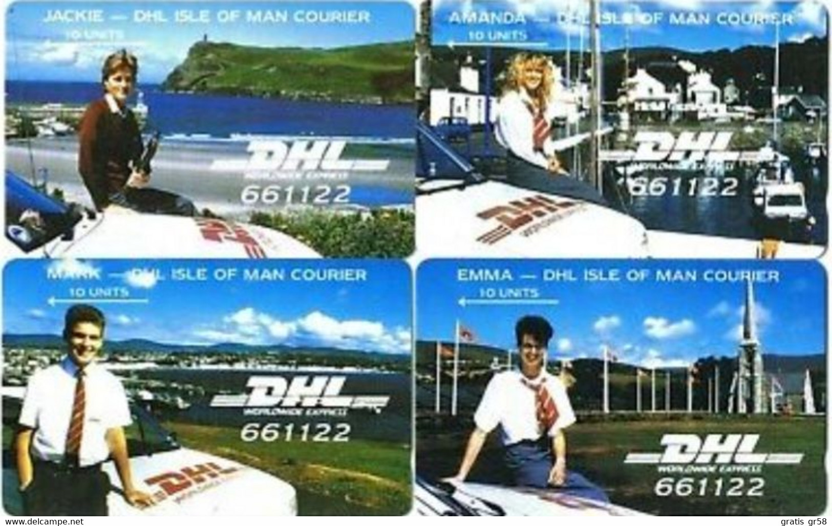 Isle Of Man - GPT, 5IOME-F-G-H, Courier Services, 10U, 1.500ex, 1989, F Used - Isle Of Man