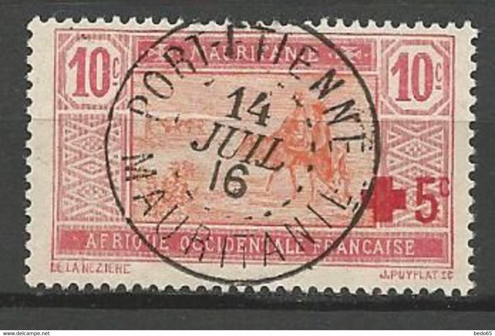 MAURITANIE N° 34 CACHET PORT-ETIENNE - Used Stamps