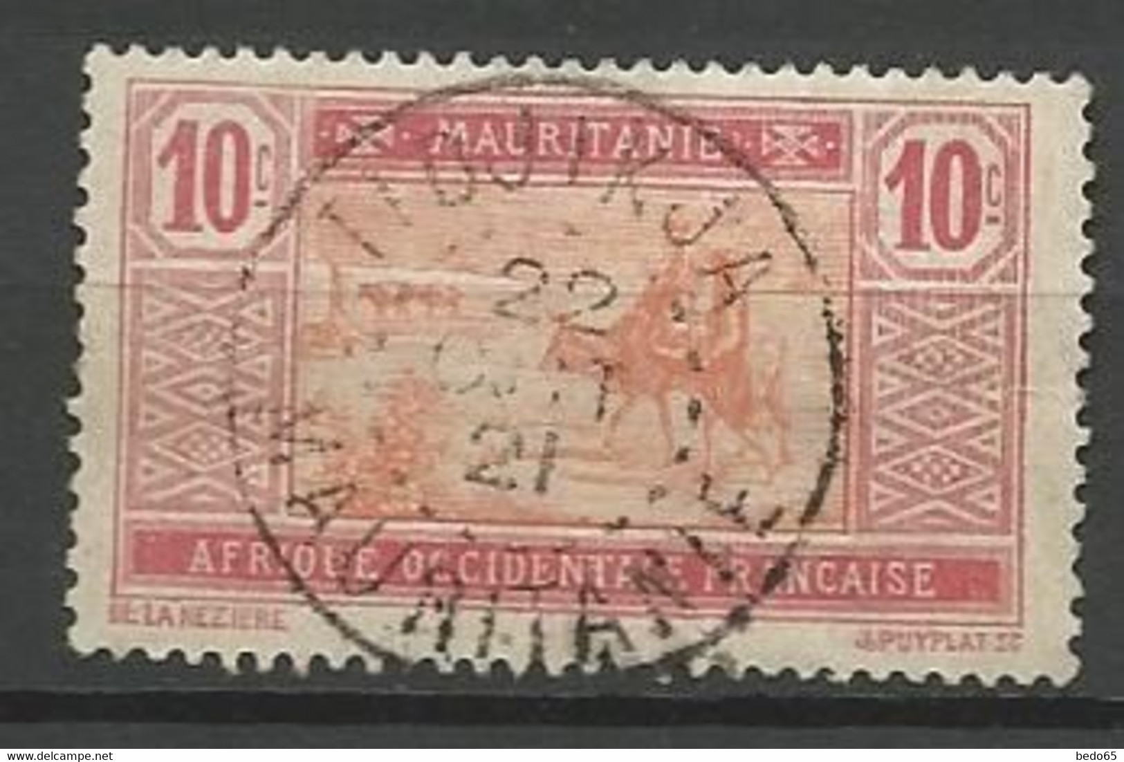 MAURITANIE N° 21 CACHET TIDJIKJA - Usati