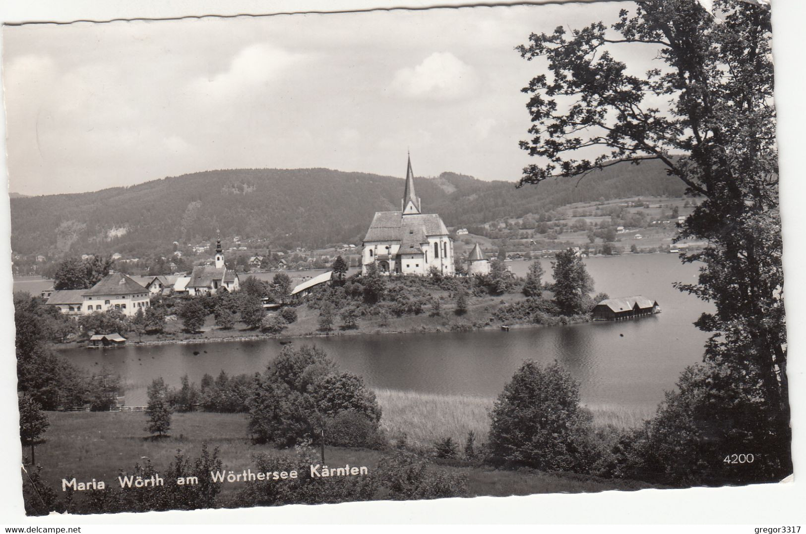 C578) MARIA WÖRTH An Wörthersee - Kärnten - S/W Alt - Maria Wörth