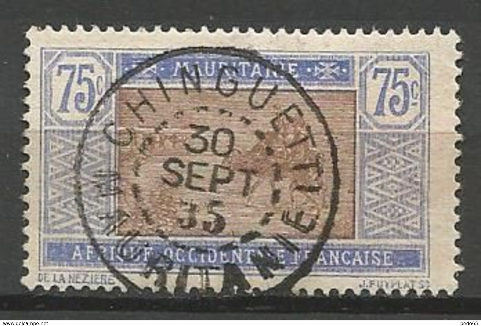 MAURITANIE N° 30 CACHET CHINGUETTI - Oblitérés