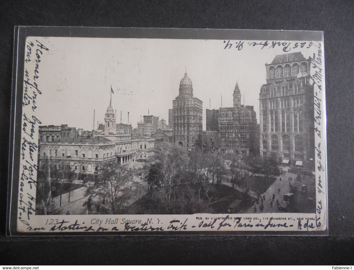 CPA - New-York - City Hall Square - Broadway