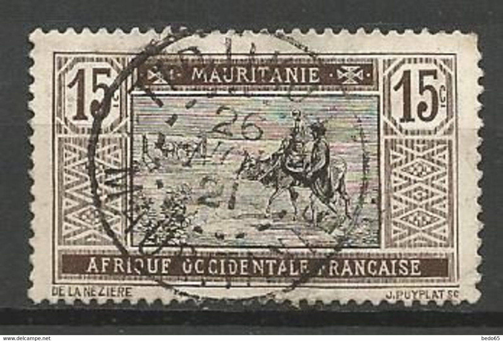 MAURITANIE N° 22 CACHET TIDJIKJA - Usati