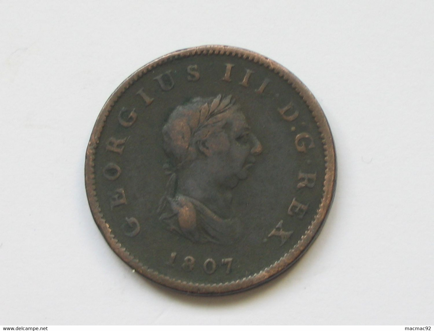 GRANDE BRETAGNE - 1/2 Penny 1807 Great Britain - Georgius Iii Dei Gratia. Britannia ****  EN ACHAT IMMEDIAT *** - C. 1/2 Penny