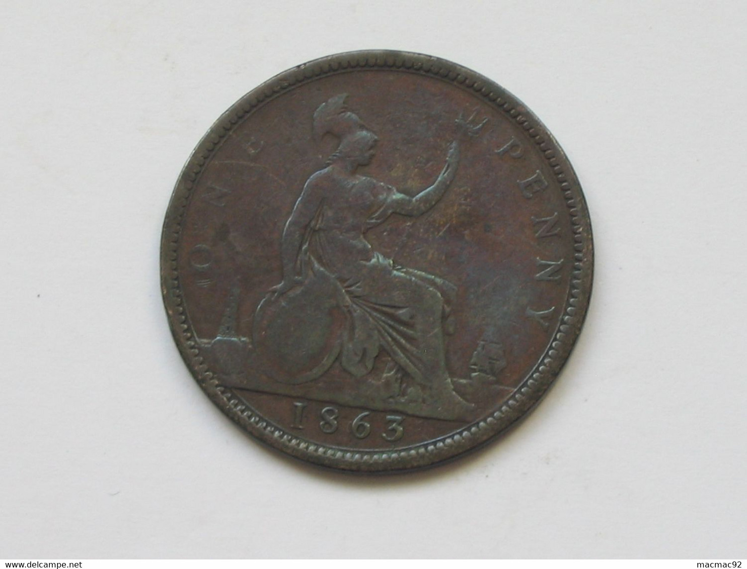 GRANDE BRETAGNE - 1 Penny 1863 - VICTORIA  ****  EN ACHAT IMMEDIAT *** - D. 1 Penny