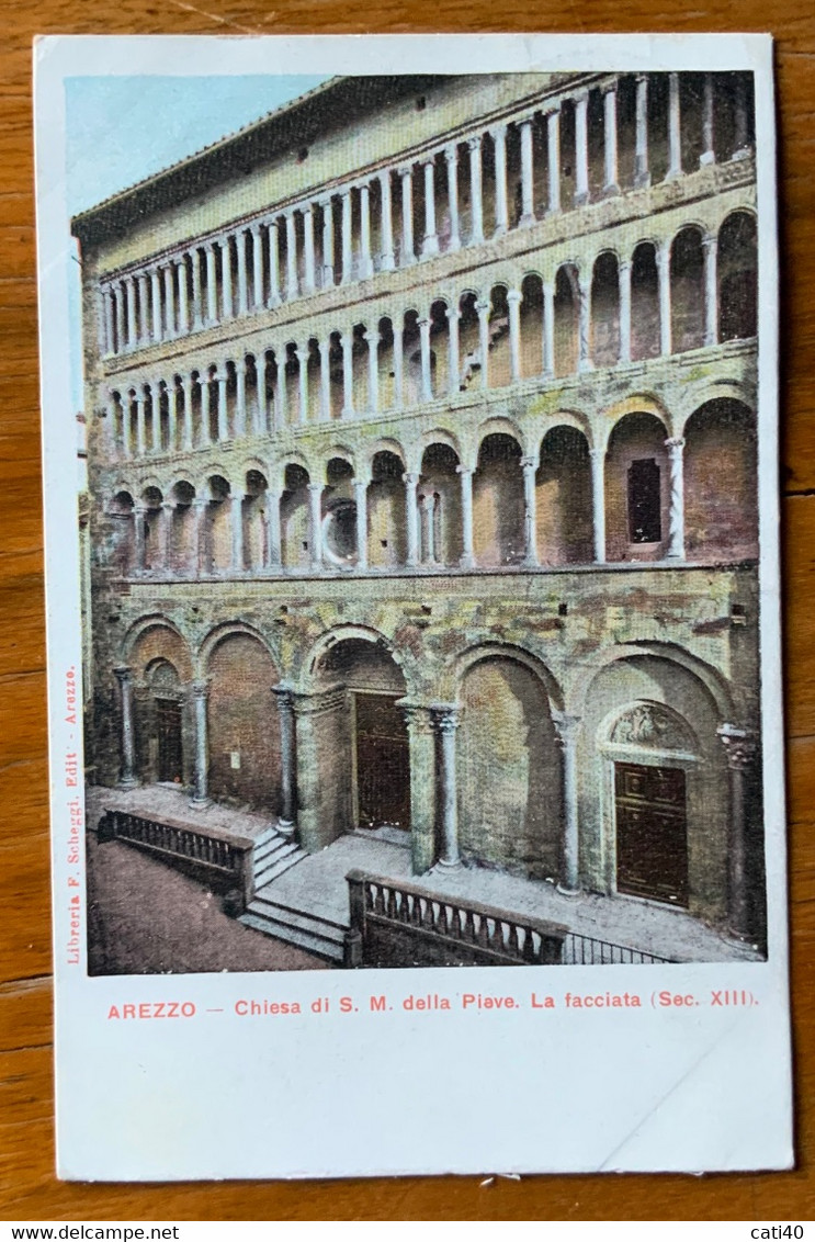 AMBULANTE AREZZO - FOSSATO  (B) 21 GIU 03  Su Cartolina AREZZO - CHIESA DI S.MARIA DELLA PIEVE -   P.F.253 -234 - Arezzo