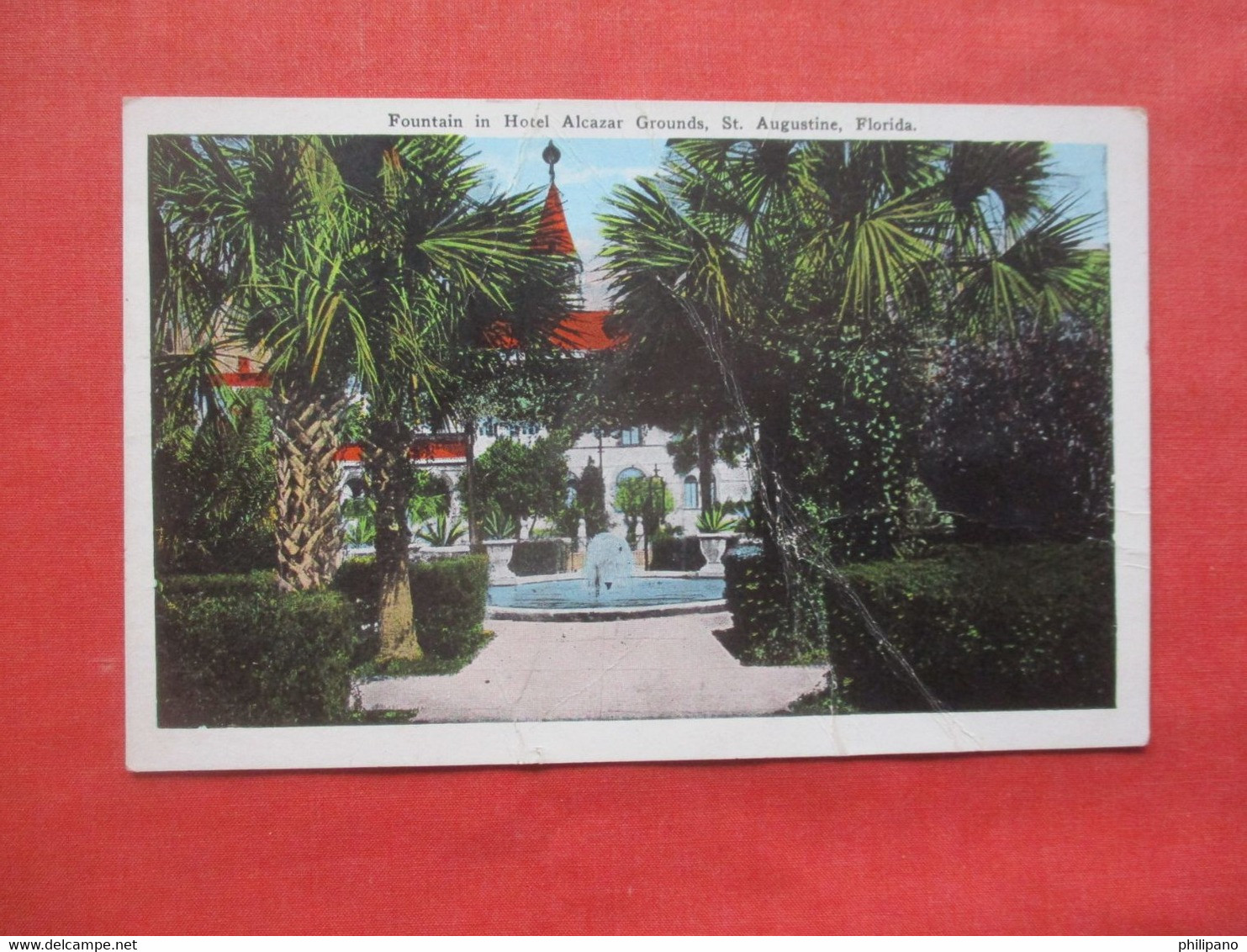 Lot Of 2 Cards.    Fountain Of Youth.  Both Have Creases.    St Augustine - Florida >   Ref 5852 - St Augustine