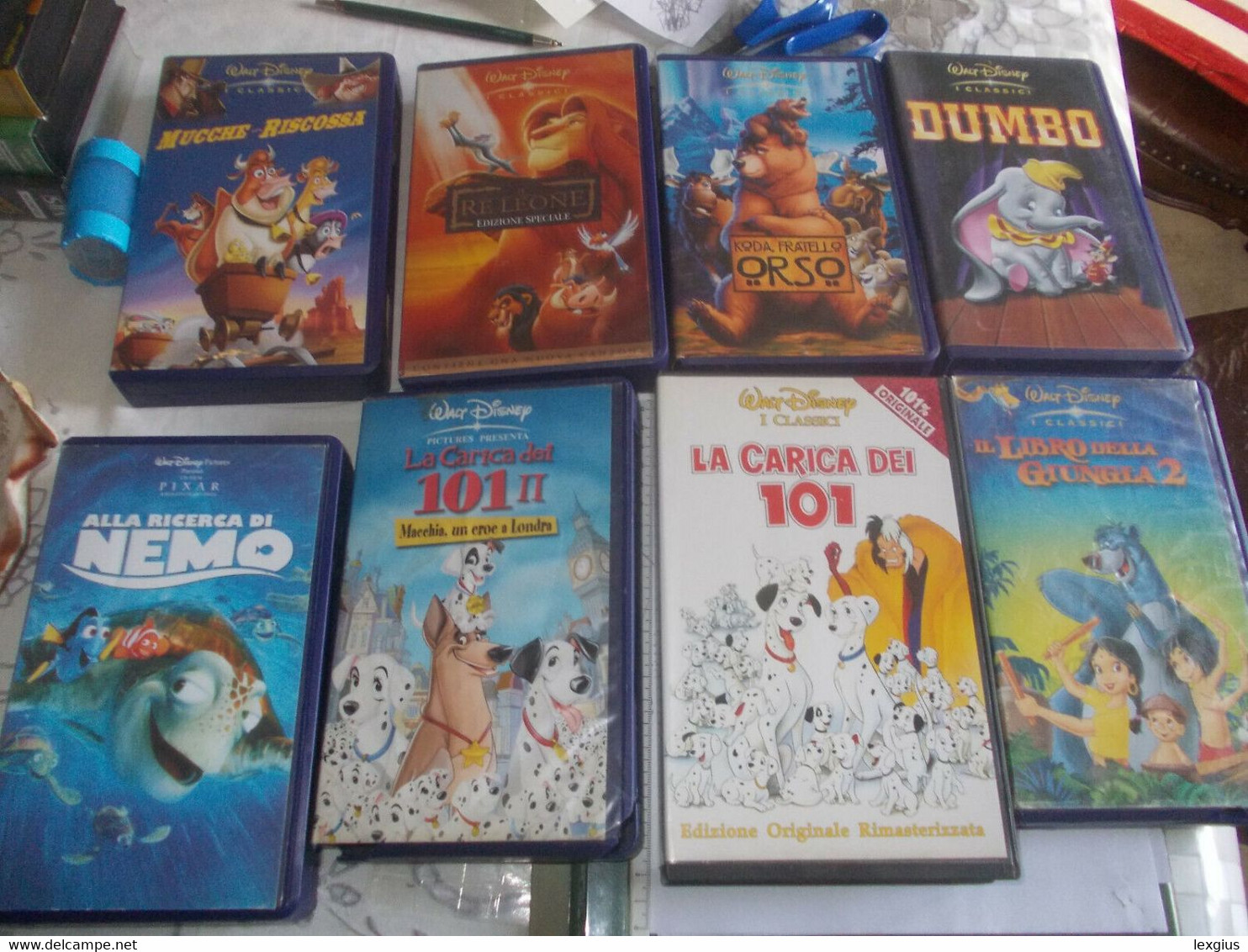 LOTTO DI 11 VHS (CLASSICI WALT DISNEY+ALTRI CARTOONS) - Cartoons