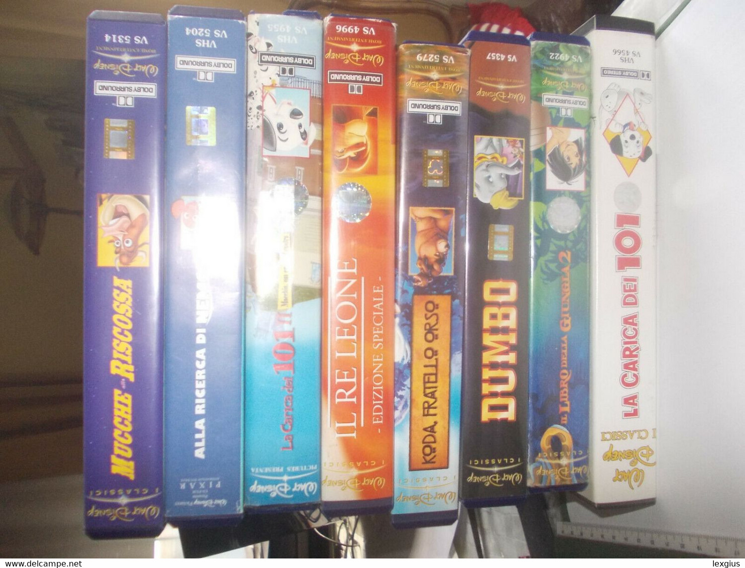 LOTTO DI 11 VHS (CLASSICI WALT DISNEY+ALTRI CARTOONS) - Cartoons