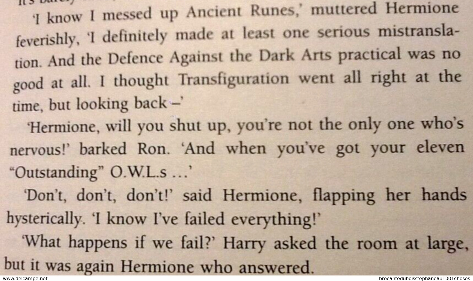 Rare Avec Erreur D' Impression Page 99 Eleven " Oustanding " O.W.L.s... Au Lieu De Ten " Oustanding " O.W.L.s... 1ère Ed - Other & Unclassified