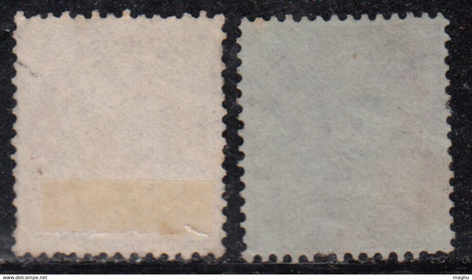 2 Diff., Combination Of 8as, No Watermark Series, 1855 (On Blue Paper)  & 1856, British India Used - 1854 Britse Indische Compagnie