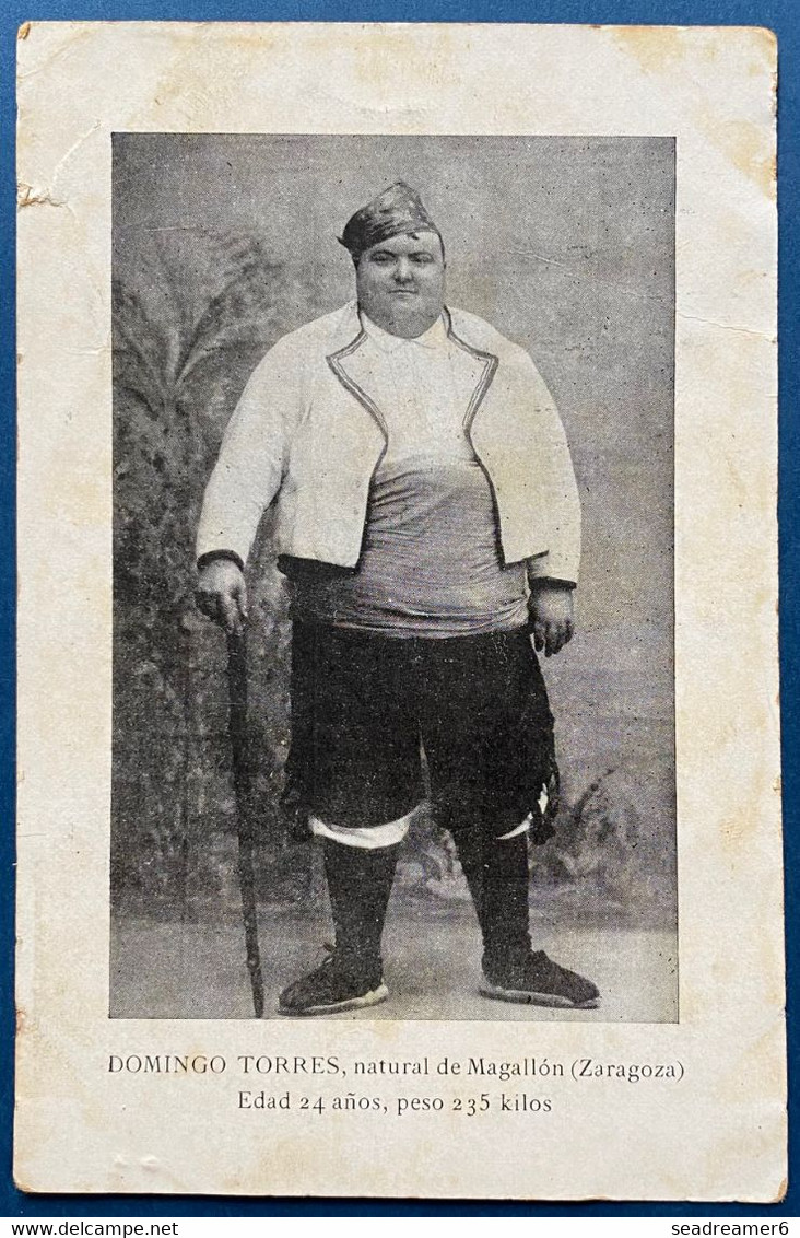 1 Très Rare Carte D'ESPAGNE Représentant Domingo TORRES 24 Ans 235 Kilos De Magallon - Zaragoza