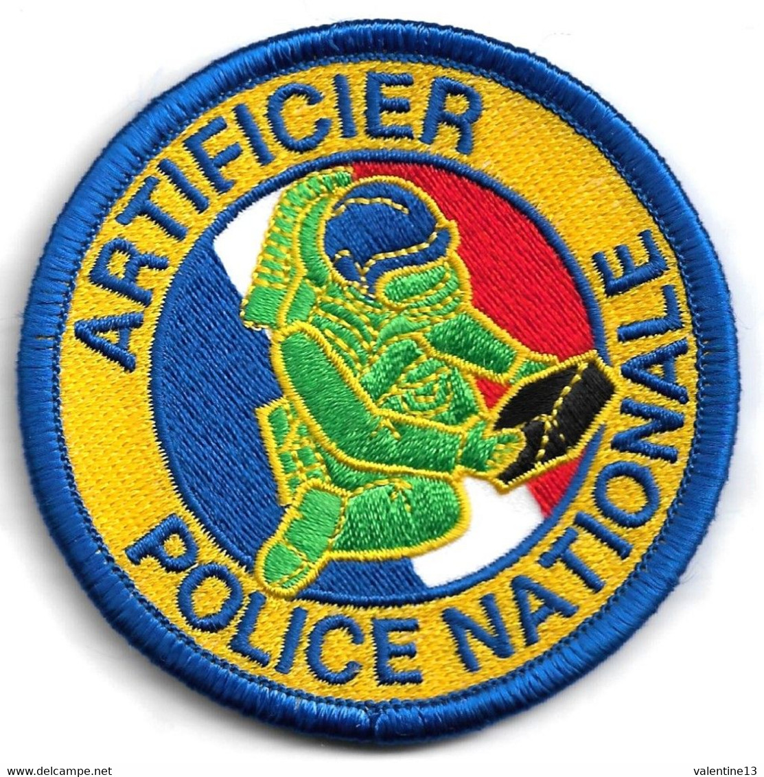 Ecusson POLICE NATIONALE ARTIFICIER - Police & Gendarmerie
