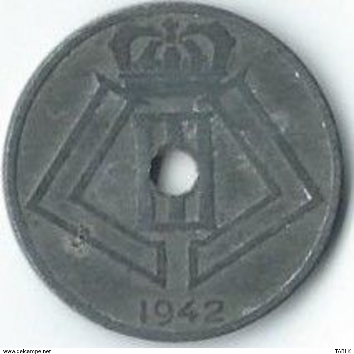 MM186 - BELGIË - BELGIUM - 25 CENTIMES 1942 - 25 Centesimi