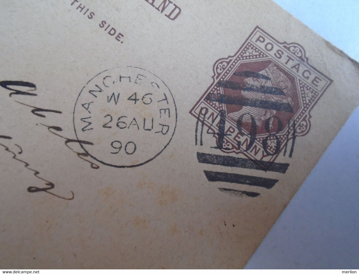 D191554   Postal Stationery -  Cancel Manchester  1890  R.Seige & Co.  -sent To Leopold Abeles - Prag Praha - Sin Clasificación