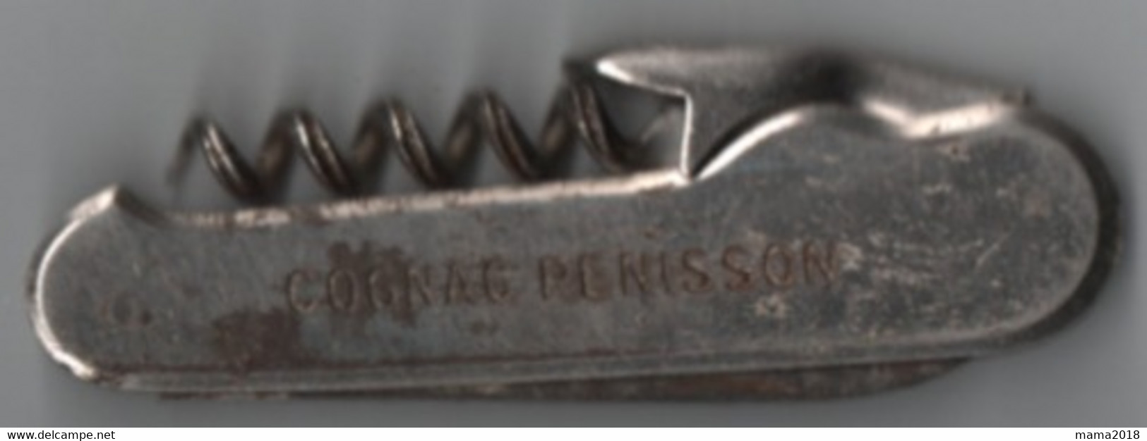 Ancien Couteau   Cognac Penisson  ( Distillerie  Du Camp De César )  9.5 Cm  Fermé - Armes Blanches