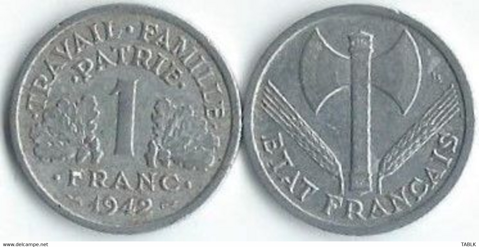 MM196 - FRANKRIJK - FRANCE - 1 FRANC 1942 - 1 Franc