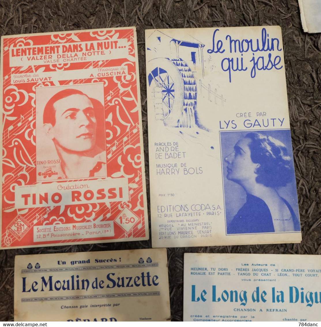 Lot 4 Partitions Musicales - Song Books