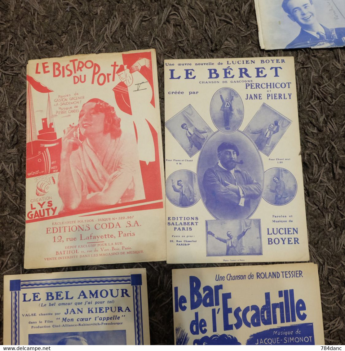 Lot 4 Partitions Musicales - Song Books