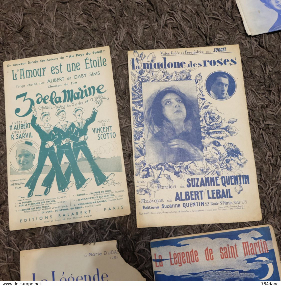 Lot 4 Partitions Musicales - Song Books