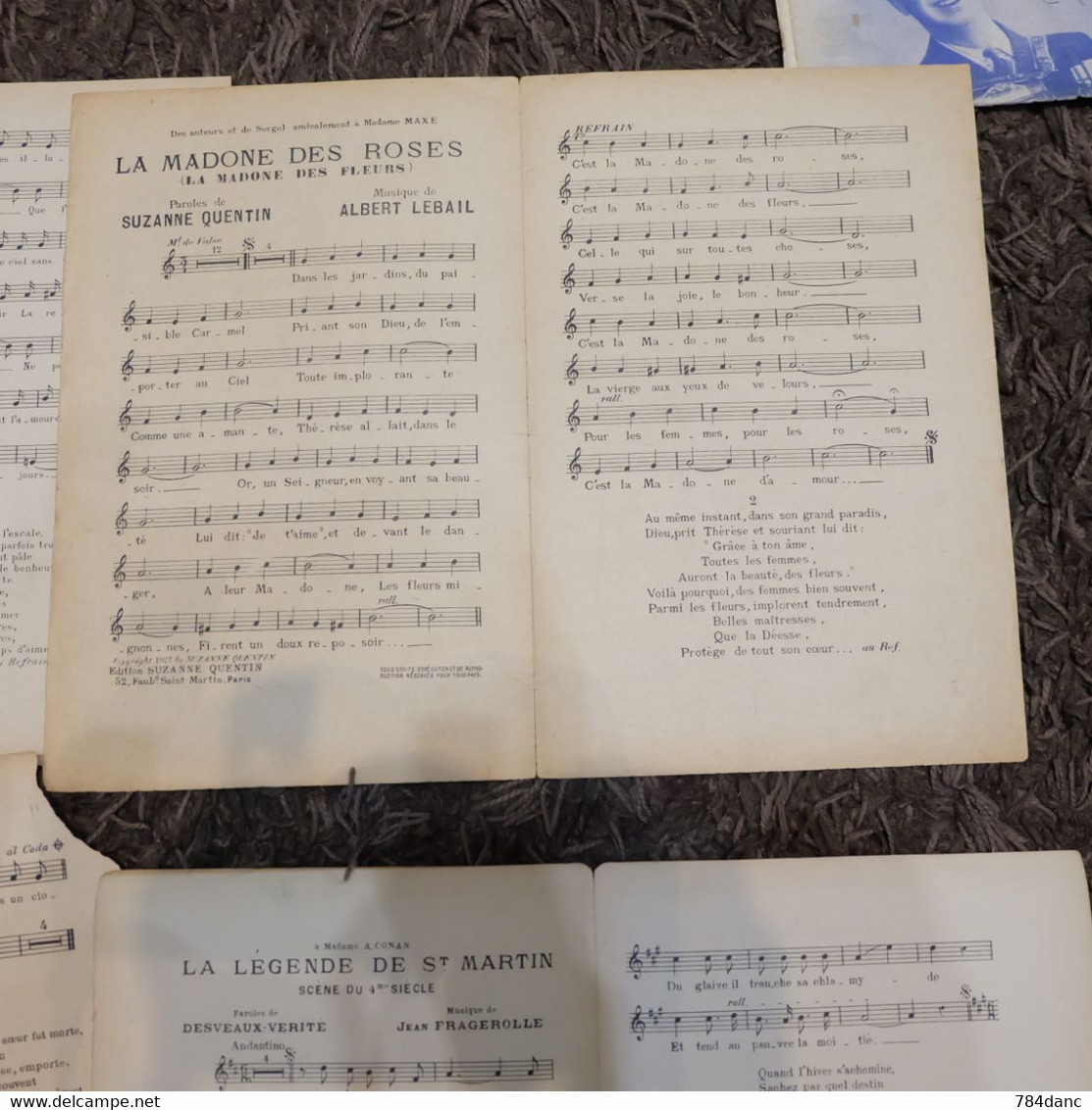 Lot 4 Partitions Musicales - Song Books