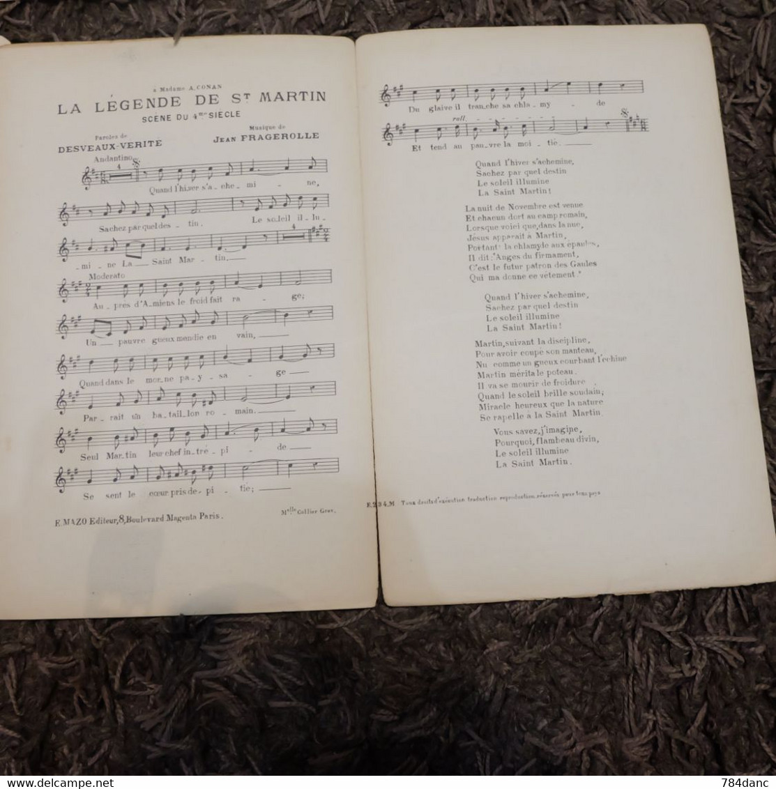 Lot 4 Partitions Musicales - Song Books