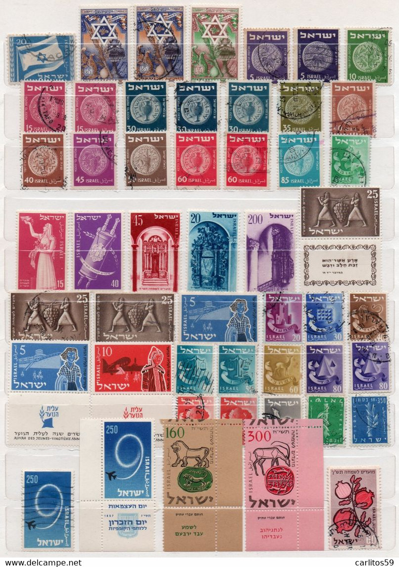 Israele - Israel – Lotto Di Francobolli Usati, Nuovi - Collections, Lots & Series