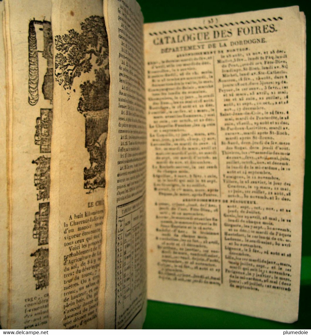 RARE ALMANACH DU CULTIVATEUR ET DE LA GLOIRE FRANCAISE POUR L ANNEE DE GRÂCE 1845 . à BRANTHOME chez BONNEAUD