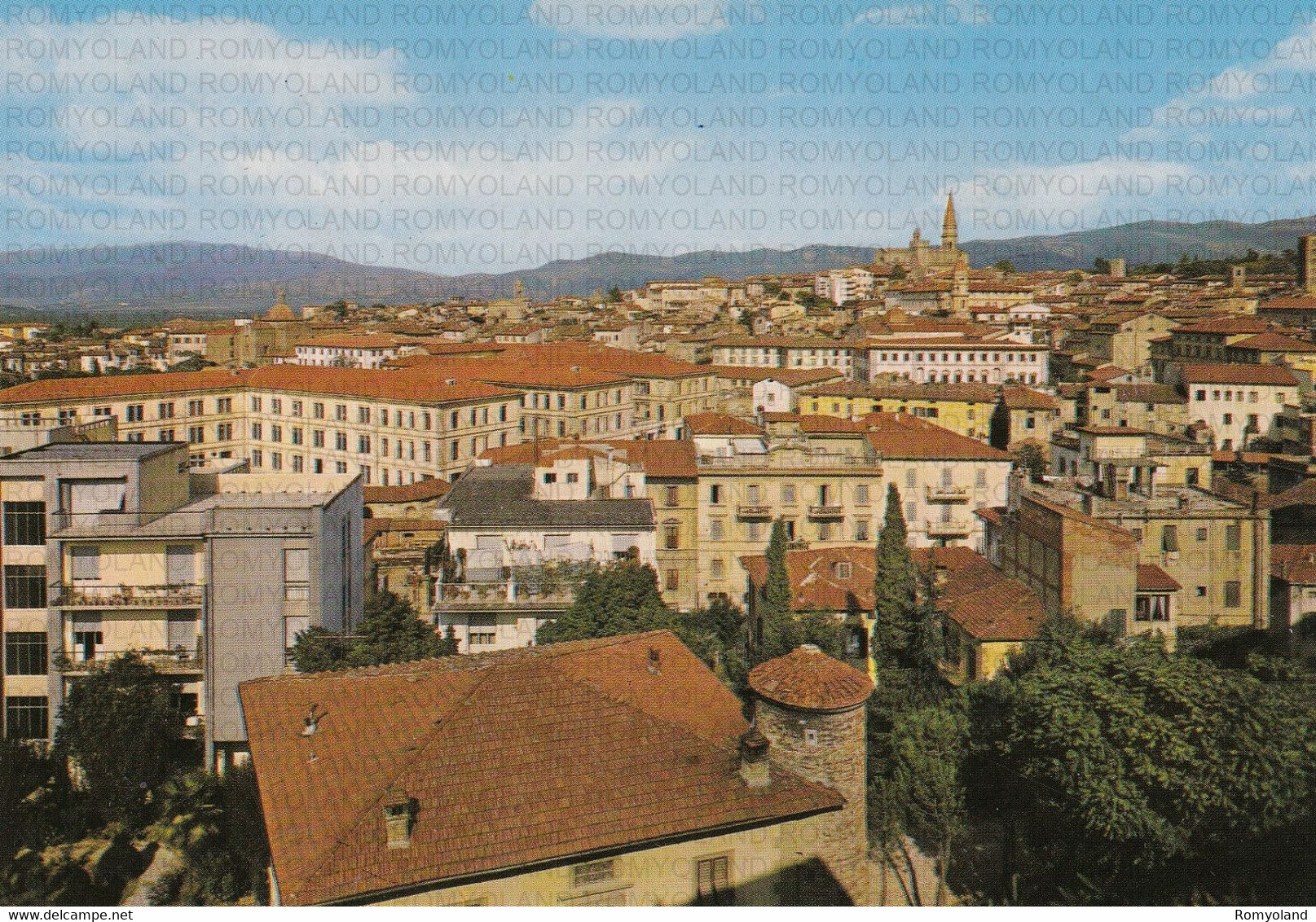 CARTOLINA  AREZZO,TOSCANA,PANORAMA,STORIA,CULTURA,RELIGIONE,MEMORIA,IMPERO ROMANO,BELLA ITALIA,NON VIAGGIATA - Arezzo